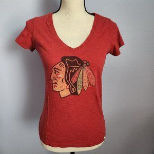 Forty Seven Brand NHL Chicago Blackhawks Short Sleeve T-Shirt Size Small